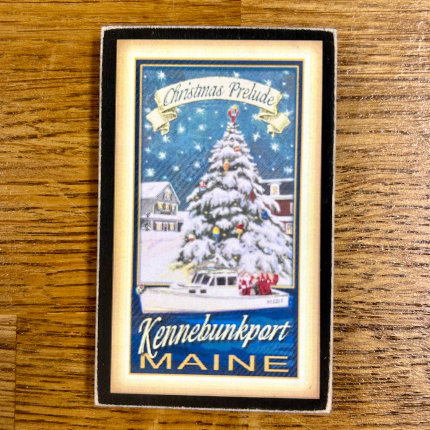 Gallery Concepts Kennebunkport Christmas Prelude Dock Square refrigerator magnet