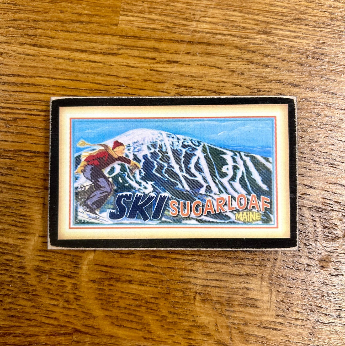 Sugarloaf Mountain Maine Skiing magnet souvenir by Gallery Concepts