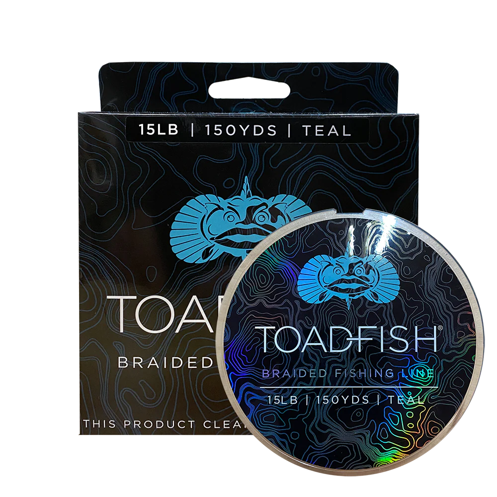 Toadfish Braided Line - 150 Yard Spools