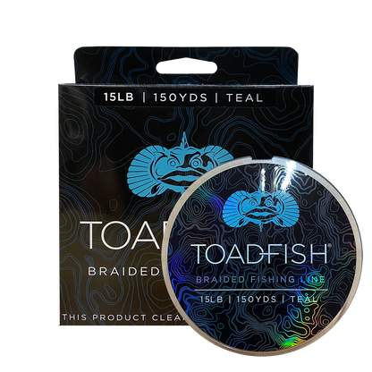 Toadfish Braided Line - 150 Yard Spools