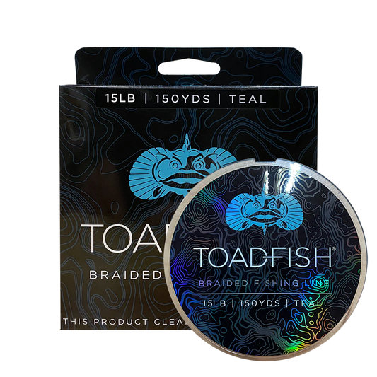 Toadfish Braided Line - 150 Yard Spools