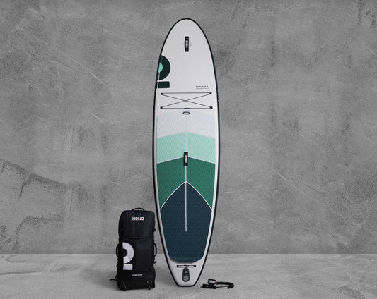 Honu Fairlight 10'9 all-rounder inflatable paddleboard 2023 sea turtle color full view