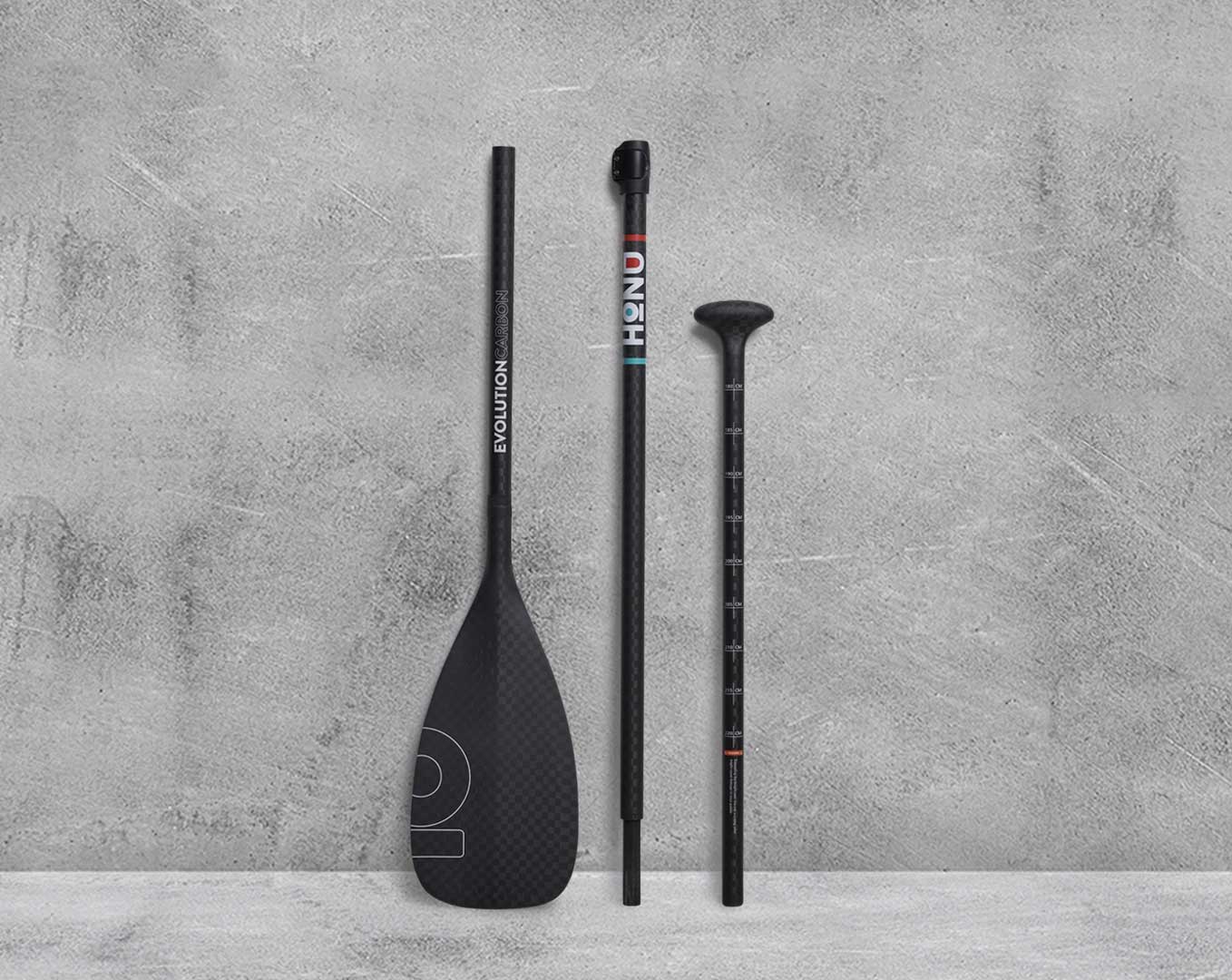 HONU Evolution Carbon SUP Paddle Large Blade full view