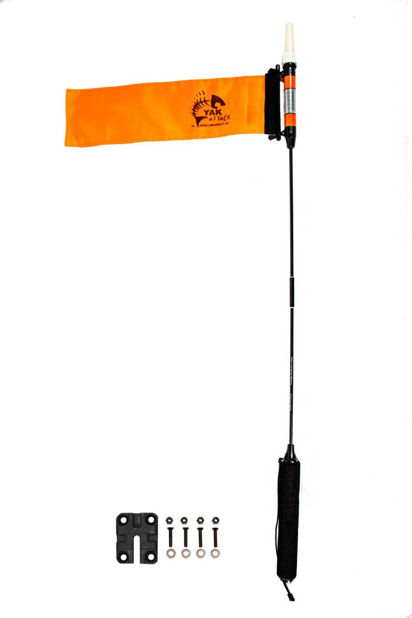 VISICarbon Pro Safety Flag and LED Light - Includes Mighty Mount and Hardware